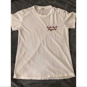 Brandy Melville “cute but psycho” shirt